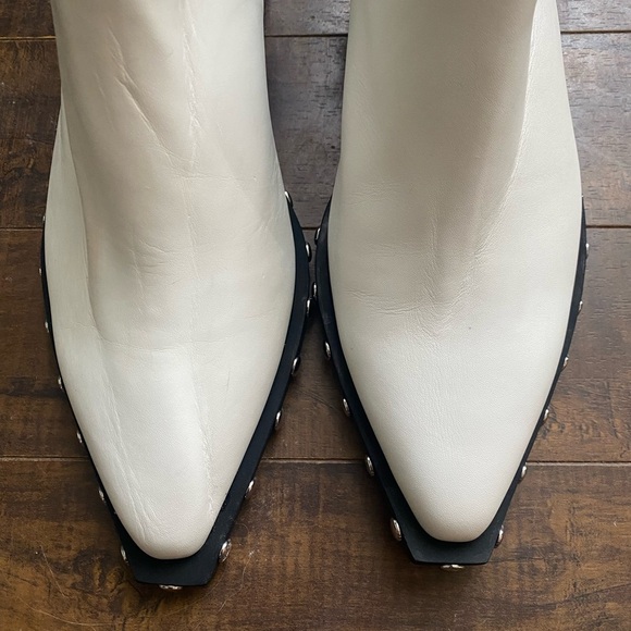 Rag & Bone Santiago Wedge mules in antique white - Picture 12 of 14